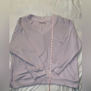 La Vie En Rose V-neck long sleeve pj top